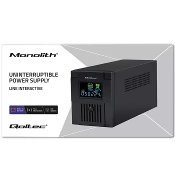 Nepertraukiamo maitinimo šaltinis Qoltec 53771 2 kVA 1200 W 2 AC lizdai