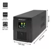 Nepertraukiamo maitinimo šaltinis Qoltec 53771 2 kVA 1200 W 2 AC lizdai