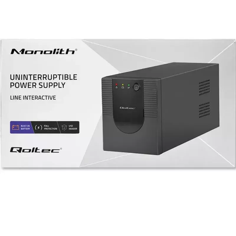 Qoltec 53777 UPS Line-Interactive 2 kVA 1200 W 4 AC lizdai