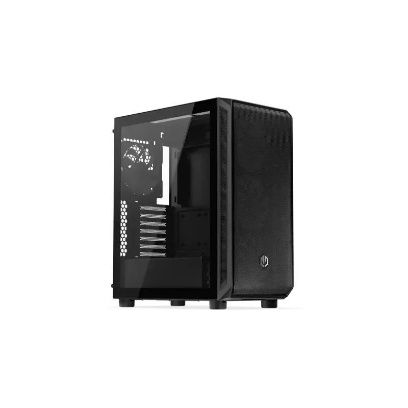 Korpusas ENDORFY Arx 500 ARGB ATX Juodas — grūdintas stiklas, ARGB, ATX, maks. GPU 350 mm, aušintuvo aukštis 179 mm, 7 išplėtimo lizdai