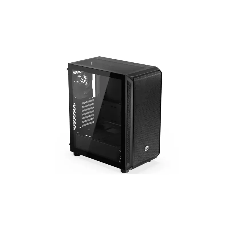 Korpusas ENDORFY Arx 500 ARGB ATX Juodas — grūdintas stiklas, ARGB, ATX, maks. GPU 350 mm, aušintuvo aukštis 179 mm, 7 išplėtimo lizdai