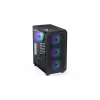 Korpusas ENDORFY Arx 500 ARGB ATX Juodas — grūdintas stiklas, ARGB, ATX, maks. GPU 350 mm, aušintuvo aukštis 179 mm, 7 išplėtimo lizdai