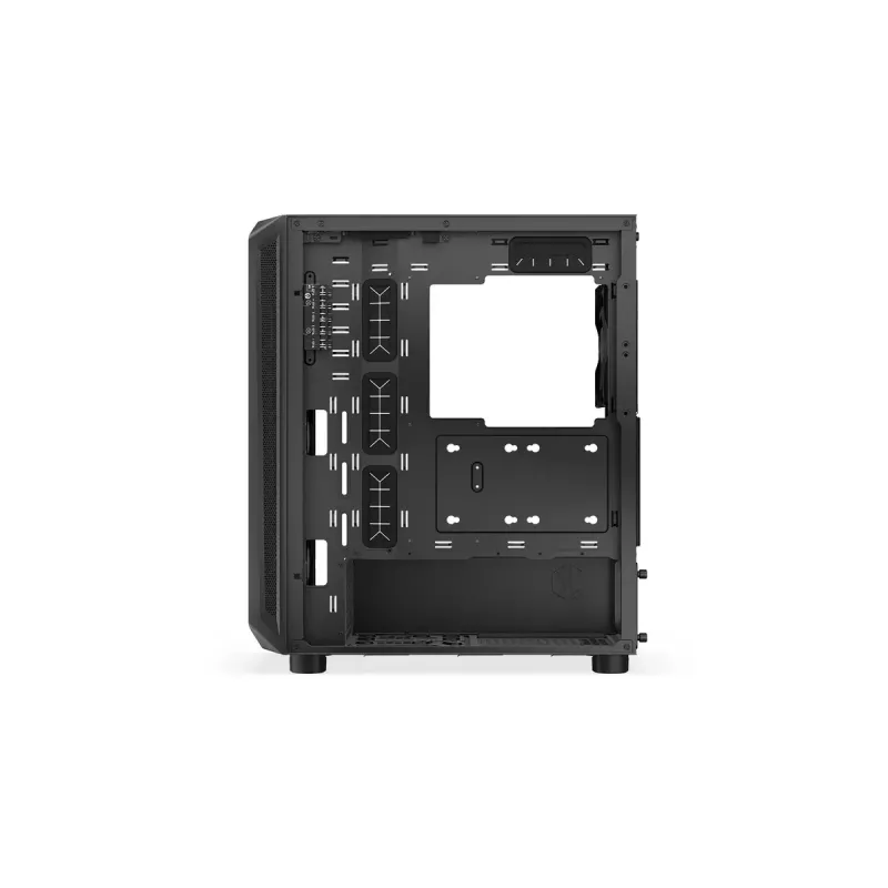 Korpusas ENDORFY Arx 500 ARGB ATX Juodas — grūdintas stiklas, ARGB, ATX, maks. GPU 350 mm, aušintuvo aukštis 179 mm, 7 išplėtimo lizdai