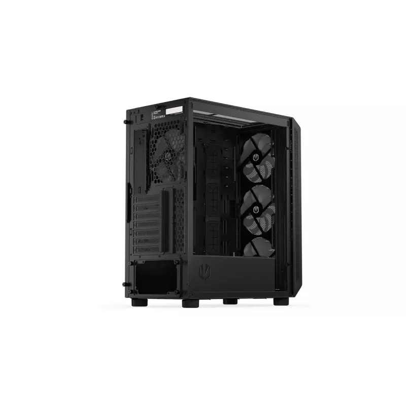 Korpusas ENDORFY Arx 500 ARGB ATX Juodas — grūdintas stiklas, ARGB, ATX, maks. GPU 350 mm, aušintuvo aukštis 179 mm, 7 išplėtimo lizdai