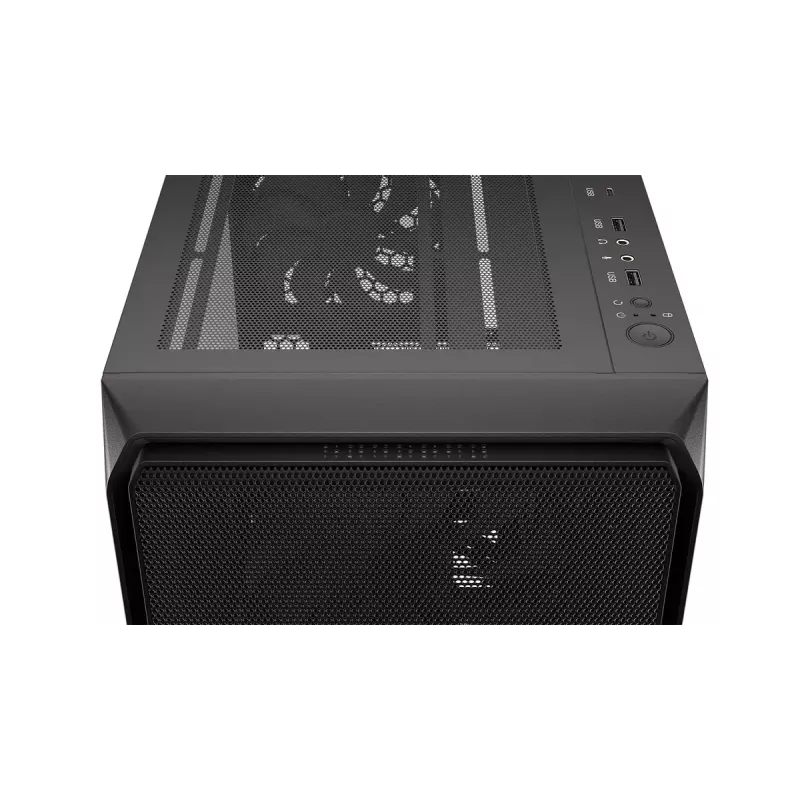 Korpusas ENDORFY Arx 500 ARGB ATX Juodas — grūdintas stiklas, ARGB, ATX, maks. GPU 350 mm, aušintuvo aukštis 179 mm, 7 išplėtimo lizdai