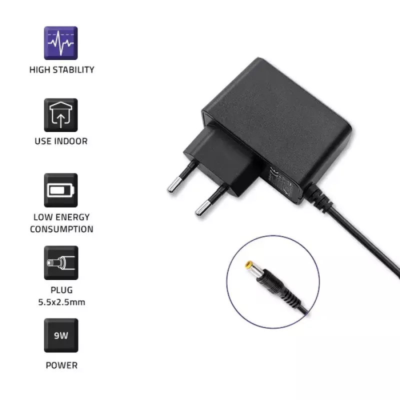 Maitinimo adapteris Qoltec 52403 9W juodas 220-240V