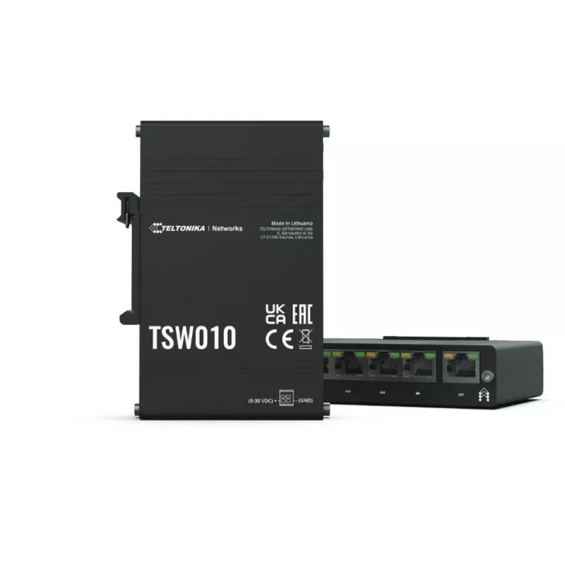 TELTONIKA TSW010 nevaldomas 5 prievadų Ethernet jungiklis