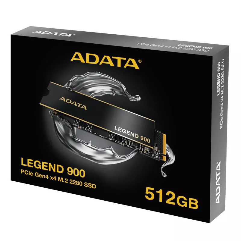 SSD M.2 2280 ADATA LEGEND 900 512 GB PCIe 4.0 NVMe 7000/5400 MB/s, TBW 1200, AES šifravimas
