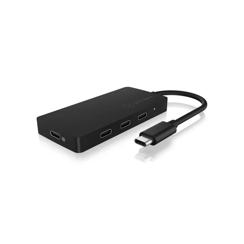ICY BOX IB-HUB1429-CPD USB 3.2 Gen 2 (3.1 Gen 2) Type-C 10000 Mbit/s Juodas