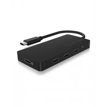 ICY BOX IB-HUB1429-CPD USB 3.2 Gen 2 (3.1 Gen 2) Type-C 10000 Mbit/s Juodas