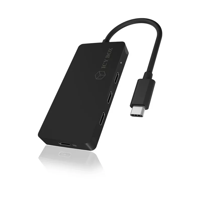 ICY BOX IB-HUB1429-CPD USB 3.2 Gen 2 (3.1 Gen 2) Type-C 10000 Mbit/s Juodas