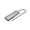 i-tec USB-C Metal Nano 2x Display Dock stotelė su Power Delivery 100 W