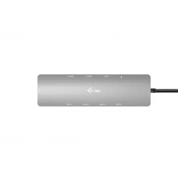 i-tec USB-C Metal Nano 2x Display Dock stotelė su Power Delivery 100 W