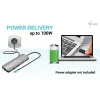 i-tec USB-C Metal Nano 2x Display Dock stotelė su Power Delivery 100 W
