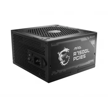 MSI MAG A750GL PCIE5 maitinimo blokas 750 W 20+4 pin ATX ATX Juoda