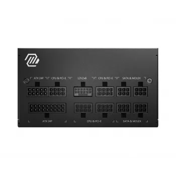 MSI MAG A750GL PCIE5 maitinimo blokas 750 W 20+4 pin ATX ATX Juoda