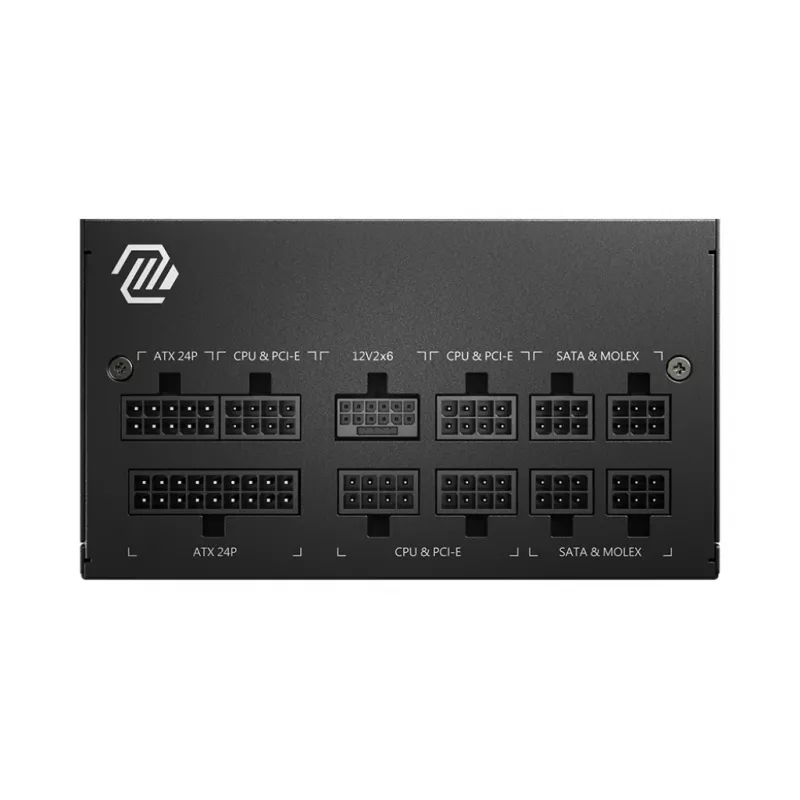 MSI MAG A750GL PCIE5 maitinimo blokas 750 W 20+4 pin ATX ATX Juoda