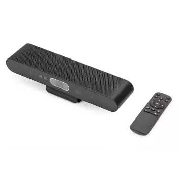 DIGITUS 4K All-in-One Video Bar Mini – vaizdo konferencijų sistema (2 mikrofonai / 1 garsiakalbis)