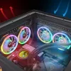 Ventiliatorius Thermaltake SWAFAN 12 RGB 12 cm juodas 500-2000 RPM
