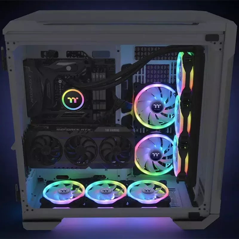 Ventiliatorius Thermaltake SWAFAN 12 RGB 12 cm juodas 500-2000 RPM