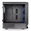 Thermaltake Ceres 500 TG ARGB Midi Tower kompiuterio korpusas, E-ATX, grūdintas stiklas, 3x 140 mm priekiniai ARGB ventiliatoriai, USB-C, juodas