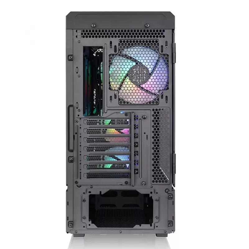 Thermaltake Ceres 500 TG ARGB Midi Tower kompiuterio korpusas, E-ATX, grūdintas stiklas, 3x 140 mm priekiniai ARGB ventiliatoriai, USB-C, juodas