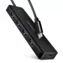 USB-C kelionių centras Axagon HUE-C1C, 4x USB 5Gbps, USB-C maitinimo įvadas, 19 cm kabelis