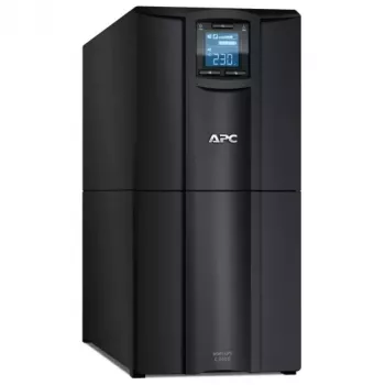 APC Smart-UPS C, linijinė sąveika, 3 kVA, bokštas, 230 V, 8x IEC C13 + 1x IEC C19 lizdai, USB ir nuoseklioji sąsaja, AVR, grafinis LCD