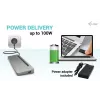 i-tec USB-C Metal Ergonomic 3x 4K Display Dock su 100 W įkrovimu ir 100 W įkrovikliu