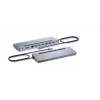 i-tec USB-C Metal Ergonomic 3x 4K Display Dock su 100 W įkrovimu ir 100 W įkrovikliu