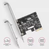 Vidinis SATA adapteris Axagon PCES-SJ2 PCIe 2 Gbit/s juodas