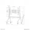 Neomounts FL50-525BL1 mobilus TV stovas 55-86 col. - greitas montavimas - TÜV