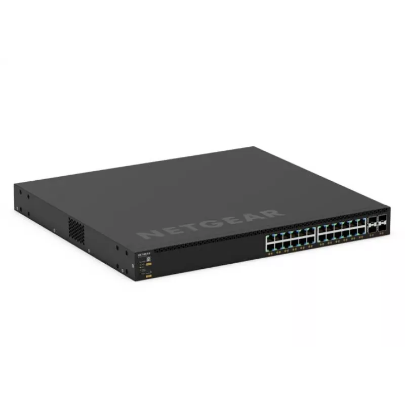NETGEAR GSM4328-100AJS Valdomas L3 Gigabit Ethernet (10/100/1000) su PoE 1U juodas