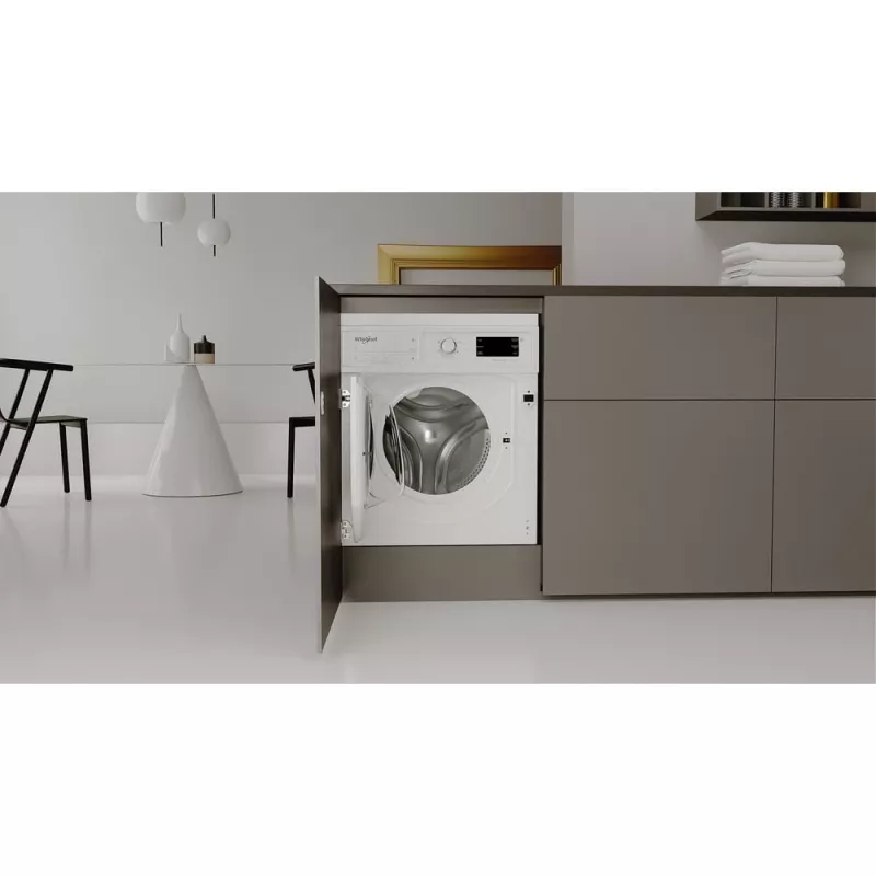 Įmontuojama skalbimo mašina Whirlpool BI WMWG 81485 PL, 8 kg, 1400 aps./min., balta