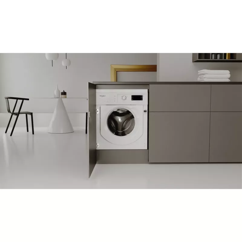 Įmontuojama skalbimo mašina Whirlpool BI WMWG 81485 PL, 8 kg, 1400 aps./min., balta