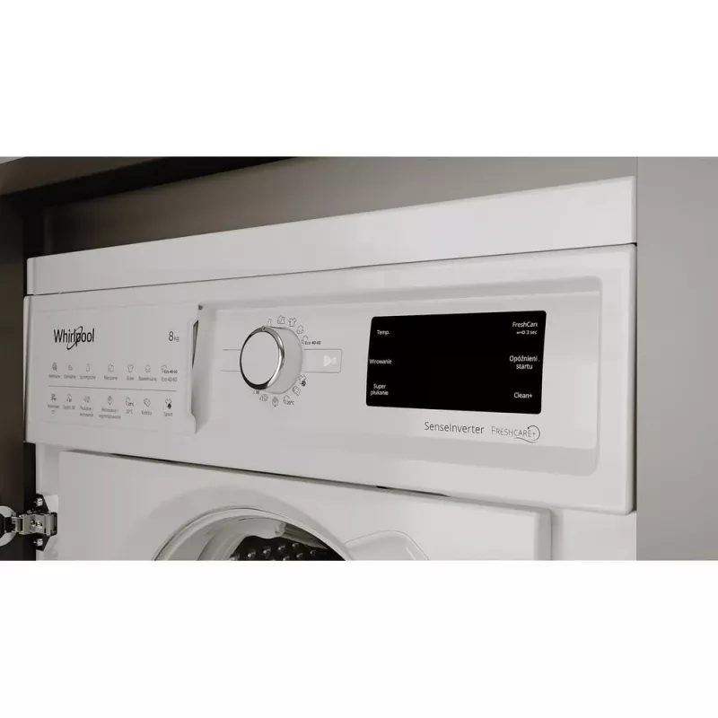 Įmontuojama skalbimo mašina Whirlpool BI WMWG 81485 PL, 8 kg, 1400 aps./min., balta