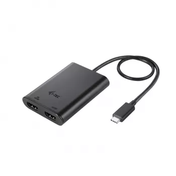i-tec USB-C dvigubas 4K/60Hz (vienas 8K/30Hz) HDMI vaizdo adapteris