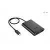 i-tec USB-C dvigubas 4K/60Hz (vienas 8K/30Hz) HDMI vaizdo adapteris