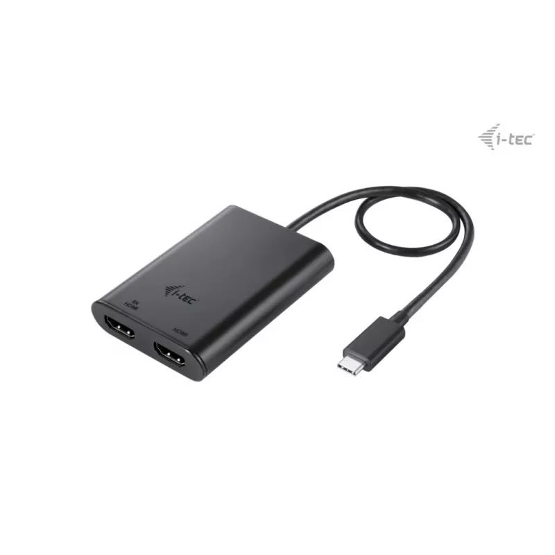 i-tec USB-C dvigubas 4K/60Hz (vienas 8K/30Hz) HDMI vaizdo adapteris