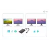 i-tec USB-C Dual 4K DisplayPort vaizdo adapteris