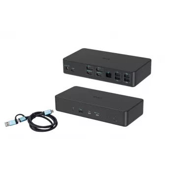 i-tec USB 3.0 / USB-C / Thunderbolt 3 profesionali dviejų 4K ekranų dokų stotis 2 karta + Power Delivery 100 W