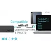 i-tec USB 3.0 / USB-C / Thunderbolt 3 profesionali dviejų 4K ekranų dokų stotis 2 karta + Power Delivery 100 W