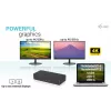 i-tec USB 3.0 / USB-C / Thunderbolt 3 profesionali dviejų 4K ekranų dokų stotis 2 karta + Power Delivery 100 W
