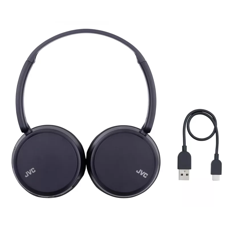 Belaidės ausinės ant galvos JVC HA-S36W-A-U mėlynos – Bluetooth 5.2, 35 h veikimo laikas, įmontuotas mikrofonas