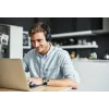 Belaidės ausinės ant galvos JVC HA-S36W-A-U mėlynos – Bluetooth 5.2, 35 h veikimo laikas, įmontuotas mikrofonas