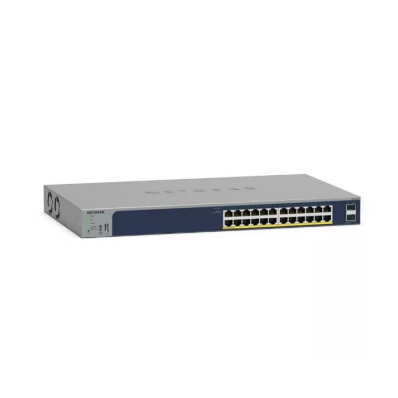NETGEAR GS724TPv3 valdomas L2 Gigabit Ethernet (10/100/1000) Power over Ethernet (PoE) jungiklis pilka