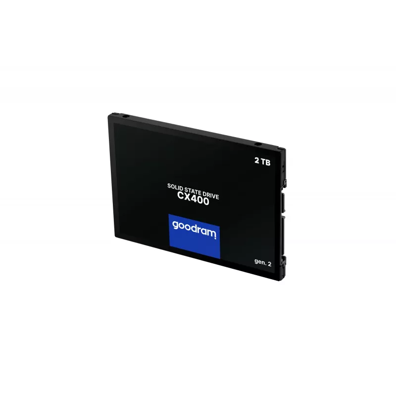2,5 colio SATA III SSD GOODRAM CX400 2,05 TB (2048 GB) 3D NAND, Skaitymas 550 MB/s, Rašymas 500 MB/s, TBW 720, MTBF 2 000 000 h