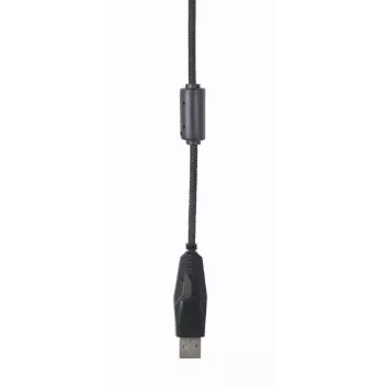 Laidinė USB žaidimų pelė GEMBIRD MUS-UL-02 – ambidekstrinė, 2400 DPI, 6 mygtukai, juoda