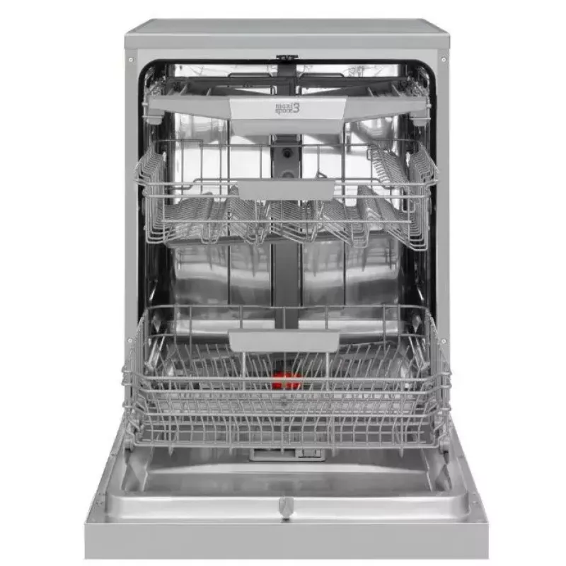 Laisvai pastatoma indaplovė AMICA DFM64C7EOQIH, 14 komplektų, Inox, 47 dB, energijos klasė C