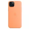 APPLE Silikoninis Dėklas su MagSafe iPhone 15 Plus Sorbet Oranžinis